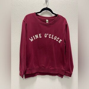 Green Tea Wine O Clock Sweatshirt‎